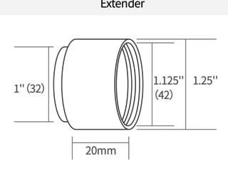 Extender for Guide/Planetary Cameras