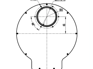 Ogma OFW Mechanical Drawing - Telescope Side