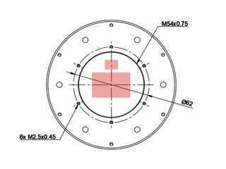 ZTilter Drawing: Front Face
