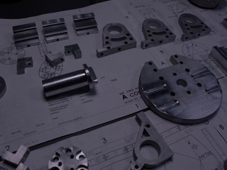 Digrams and machined parts of Harmonic Drive mount