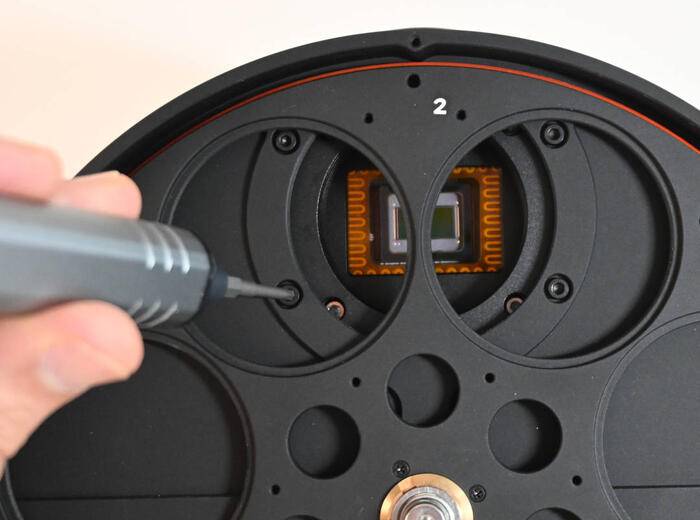 Attaching Filter Wheel to Camera