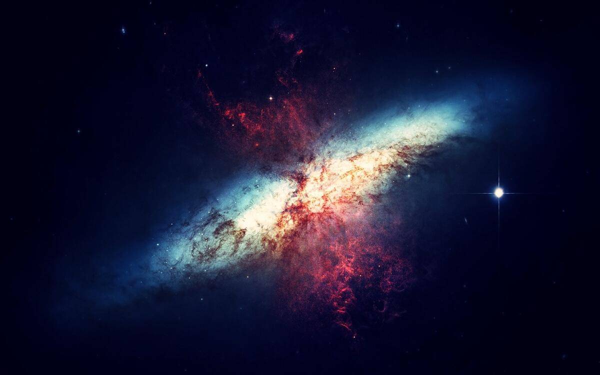 Messier 82, a starburst galaxy in the constellation Ursa Major