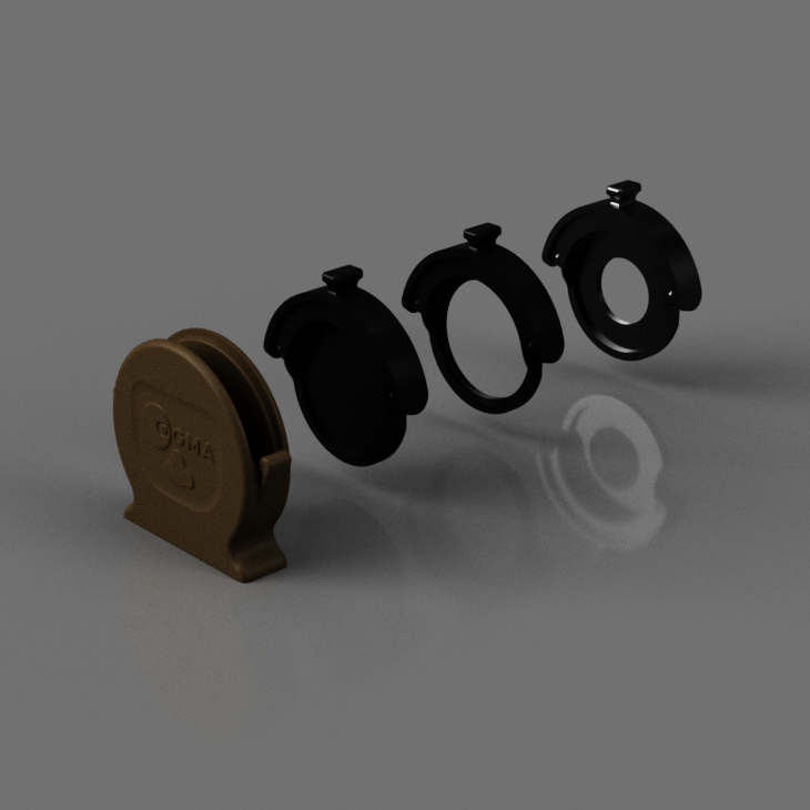 Rendering of 3D Printed Case and Drawers